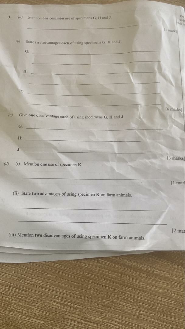 2026 WAEC Livestock Farming Practical Questions Photo 4