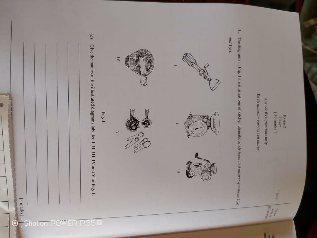 WAEC 2026 Home Management question paper page 3