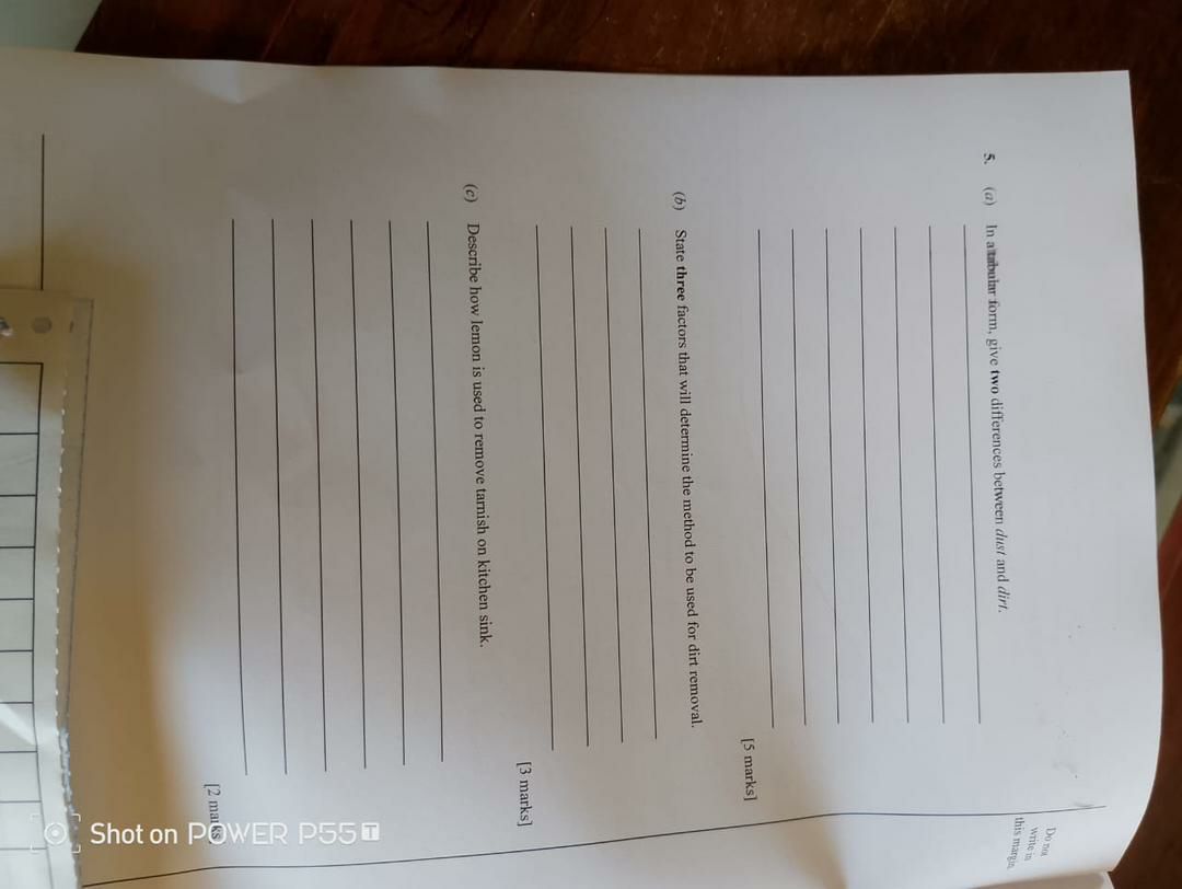 WAEC 2026 Home Management question paper page 5
