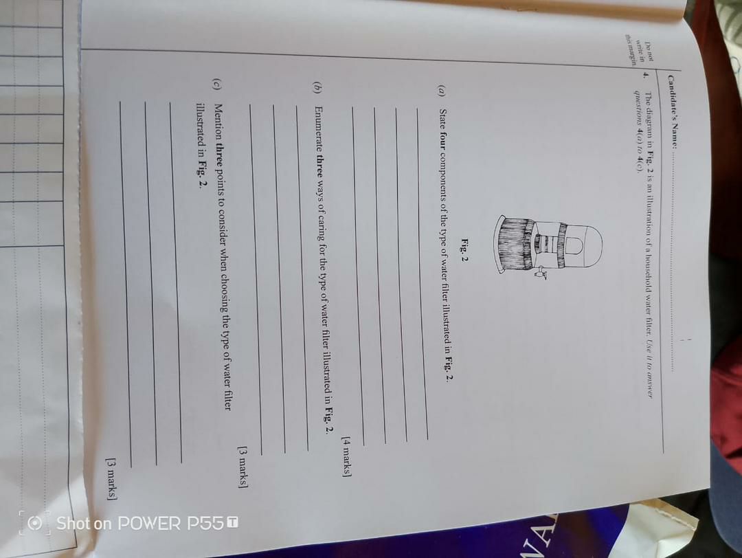 WAEC 2026 Home Management question paper page 8