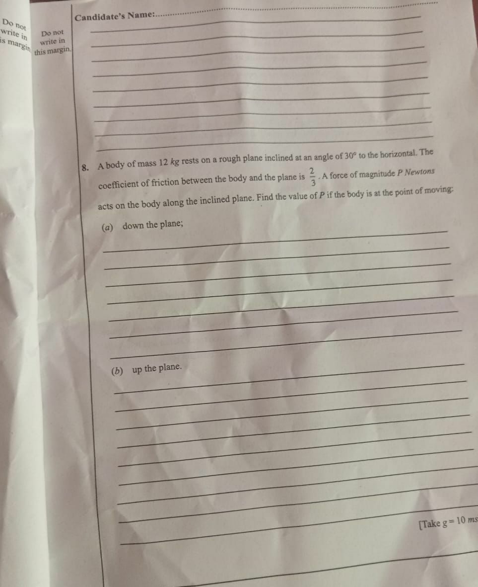 WAEC 2026 Further Mathematics question paper page 2