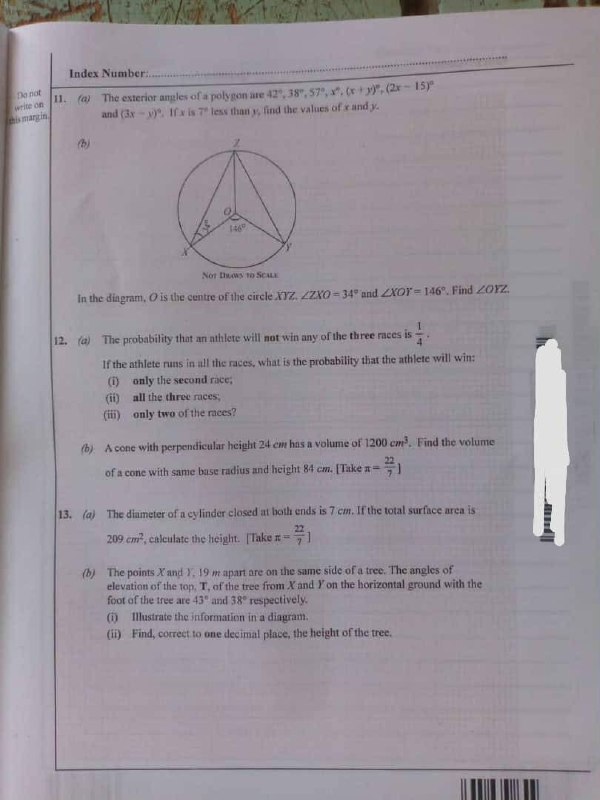 WAEC 2026 General Mathematics Question Paper - Page 2