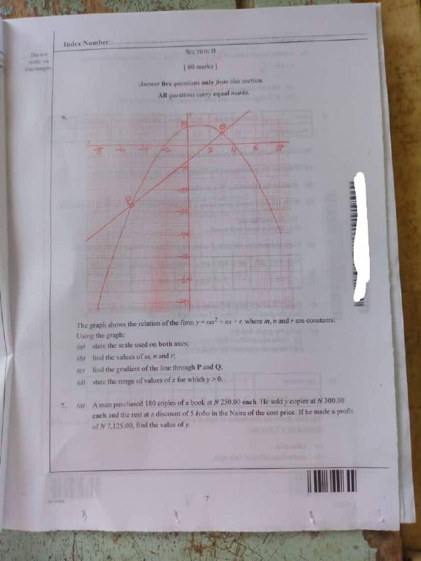 WAEC 2026 General Mathematics Question Paper - Page 3
