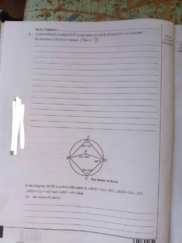 WAEC 2026 General Mathematics Question Paper - Page 4