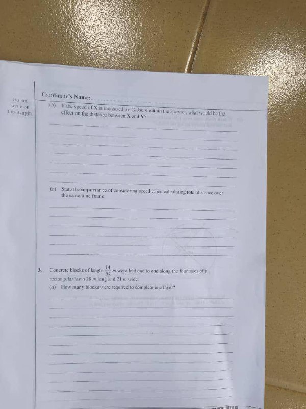WAEC 2026 General Mathematics Question Paper - Page 8