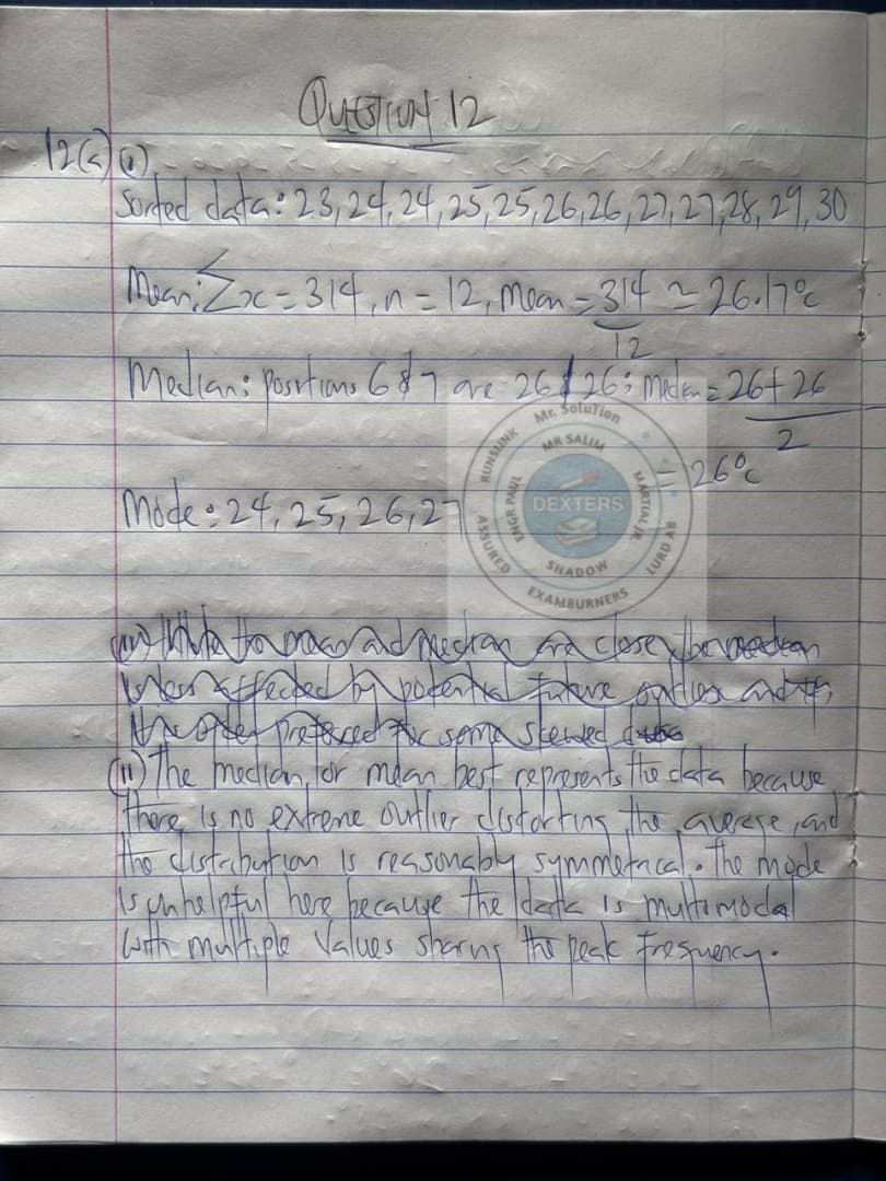 WAEC 2026 General Mathematics Question Paper - Page 12