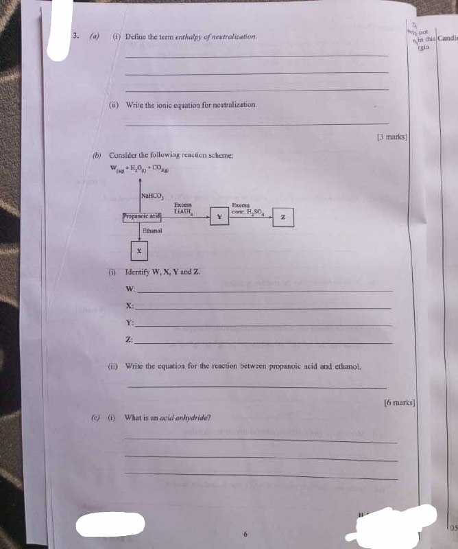 WAEC 2026 Chemistry 2 question paper page 5