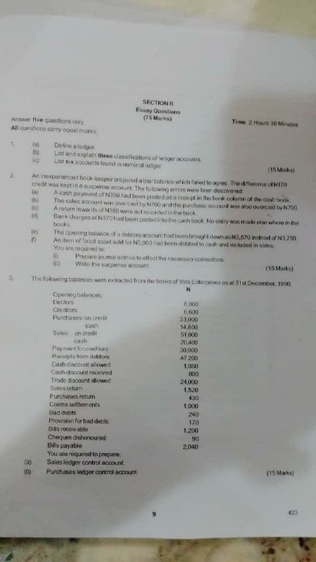 NABTEB 2026 Literature-in-English Paper 2 question paper page 3