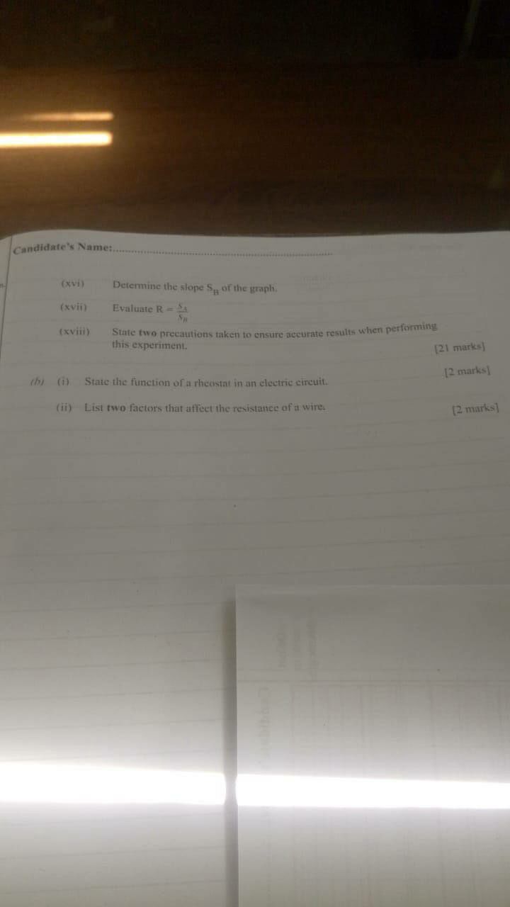 WAEC 2026 Physics Practical Paper 3 Question Paper page 5