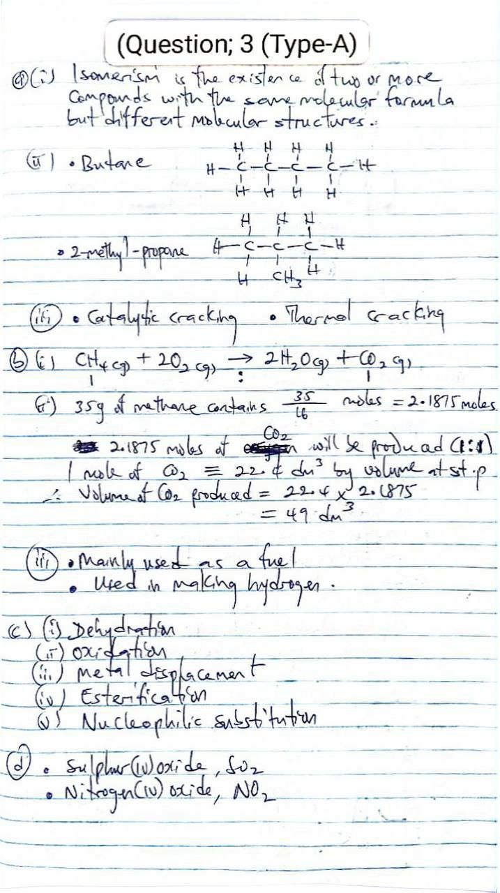 NABTEB 2026 Chemistry Question Paper page 3