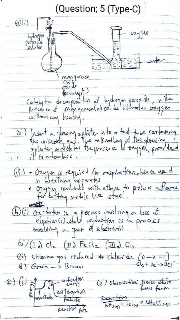 NABTEB 2026 Chemistry Type C Essay Answer page 2