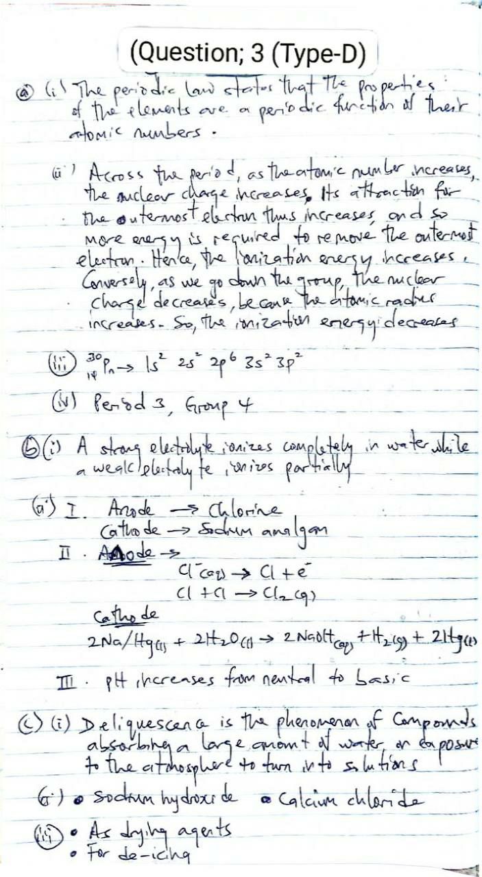 NABTEB 2026 Chemistry Type D Essay Answer page 5