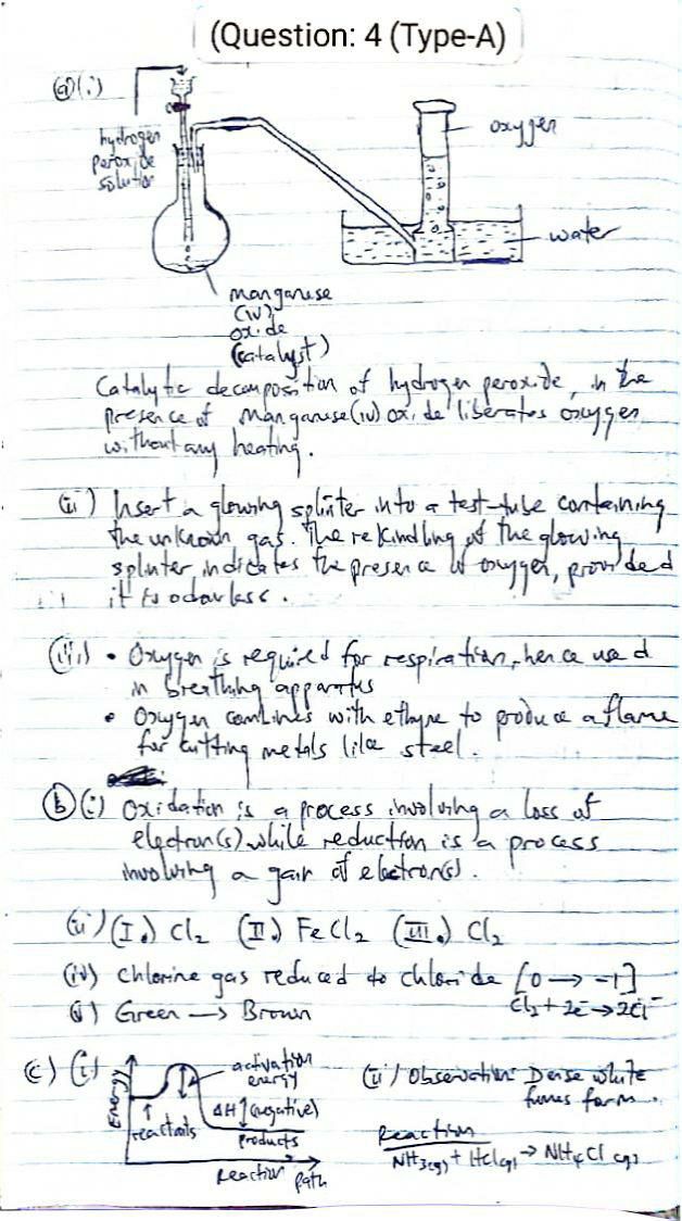 NABTEB 2026 Chemistry Type A Essay Answer page 2