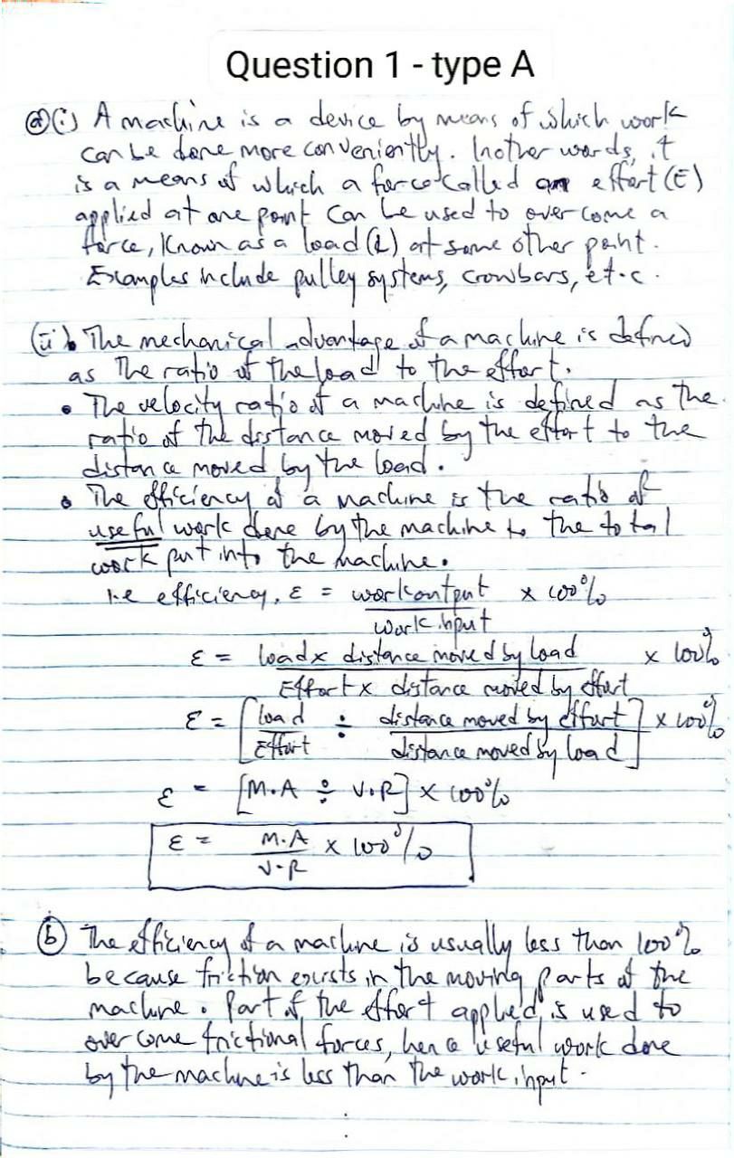 NABTEB 2026 Physics Type A answers photo 6