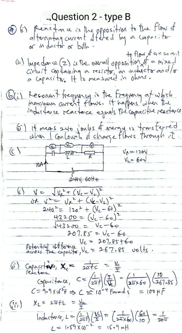 NABTEB 2026 Physics Type B answers photo 1