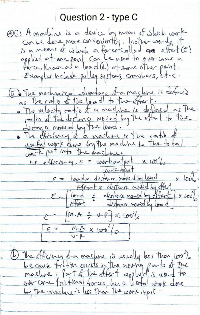 NABTEB 2026 Physics Type C answers photo 4