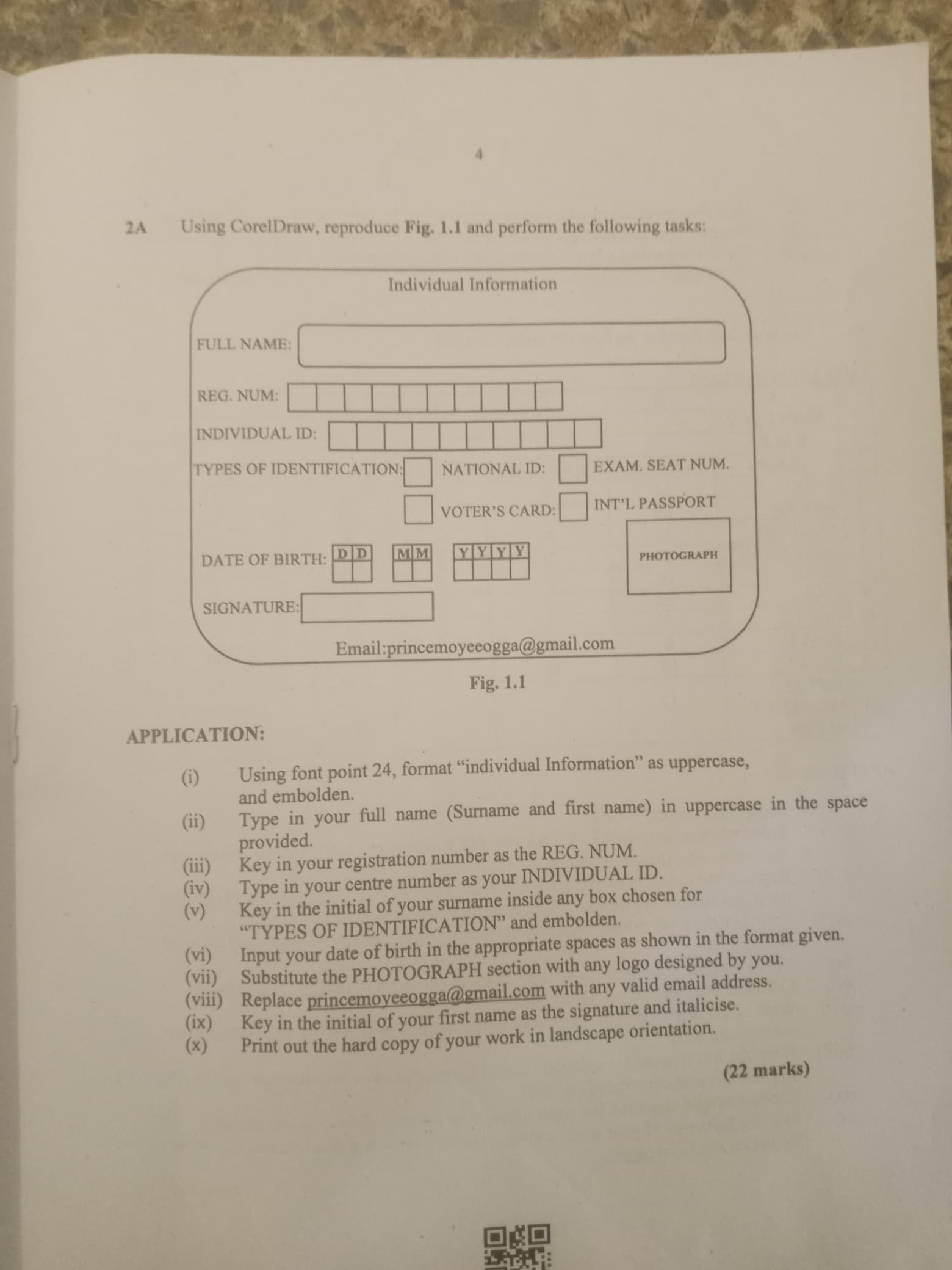 NECO 2026 Computer Practical question paper page 3