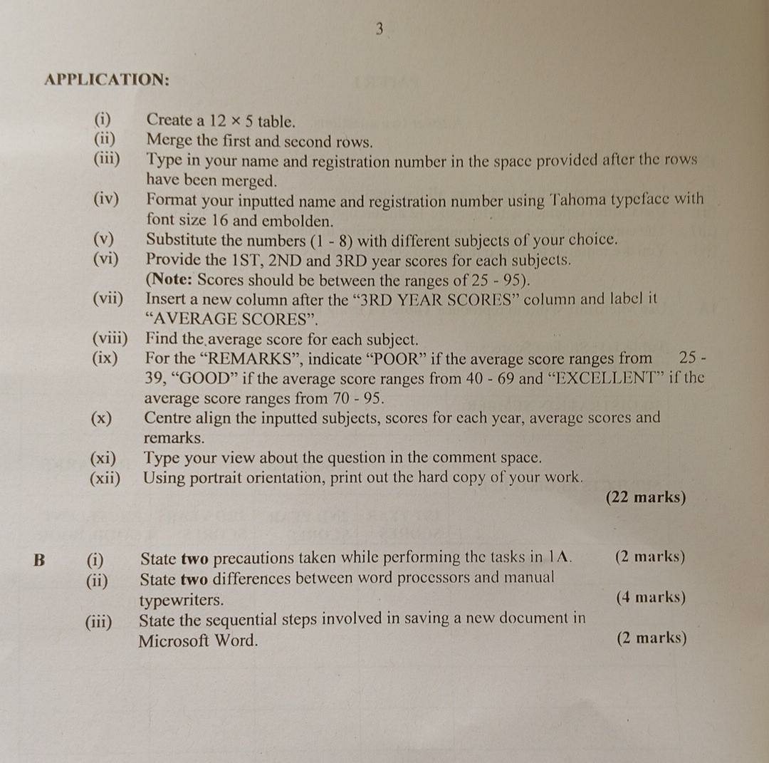 NECO 2026 Computer Practical question paper page 5