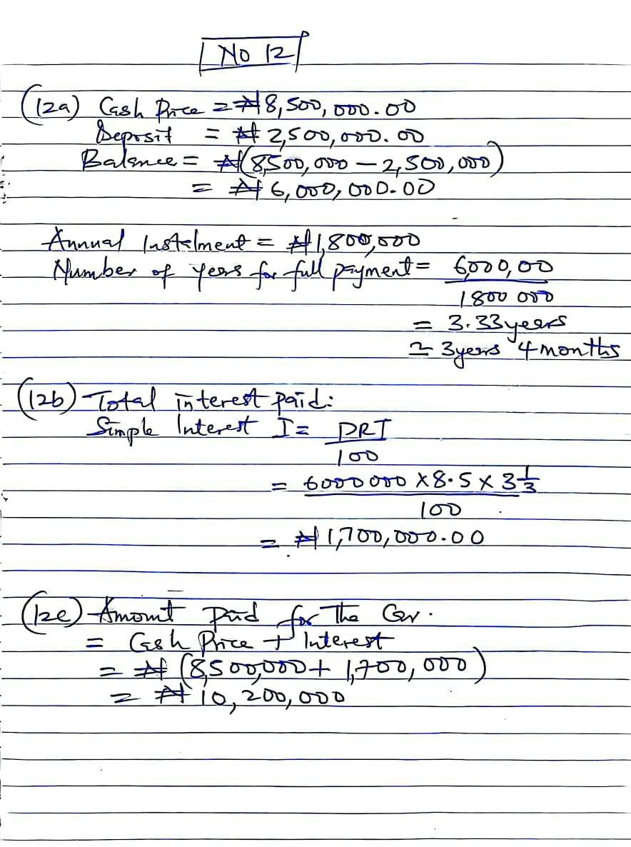 NABTEB 2026 Mathematics Type B Question Paper