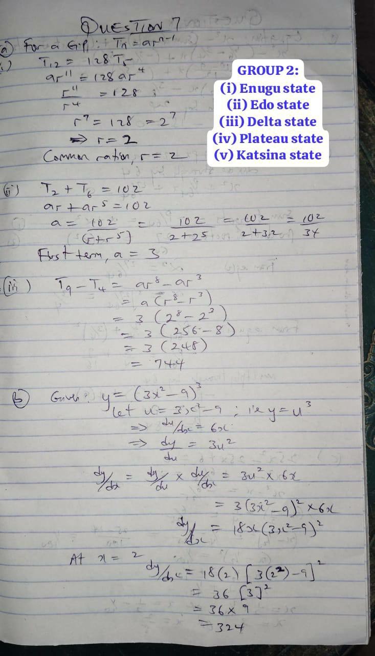 NECO 2026 Maths Theory Solution 2