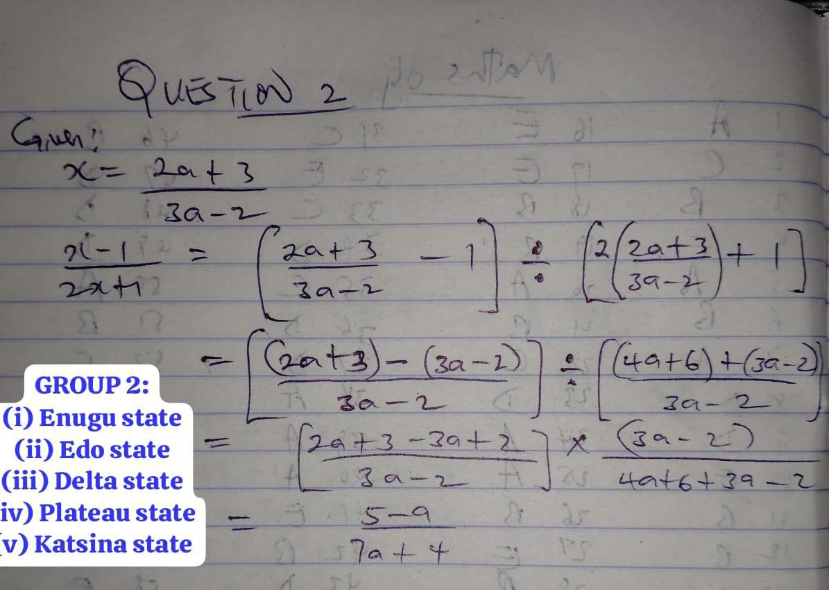 NECO 2026 Maths Theory Solution 6
