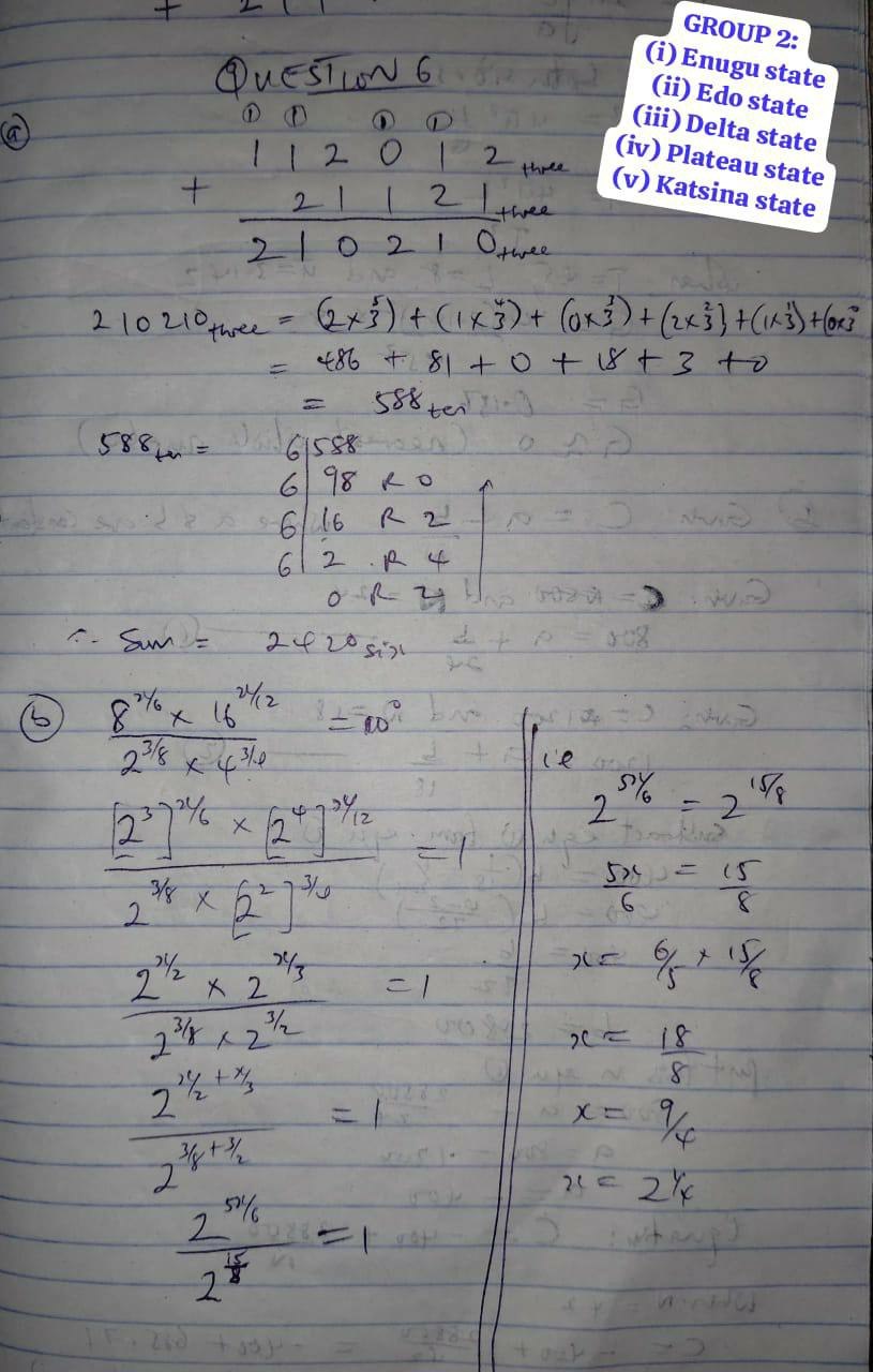 NECO 2026 Maths Theory Solution 7